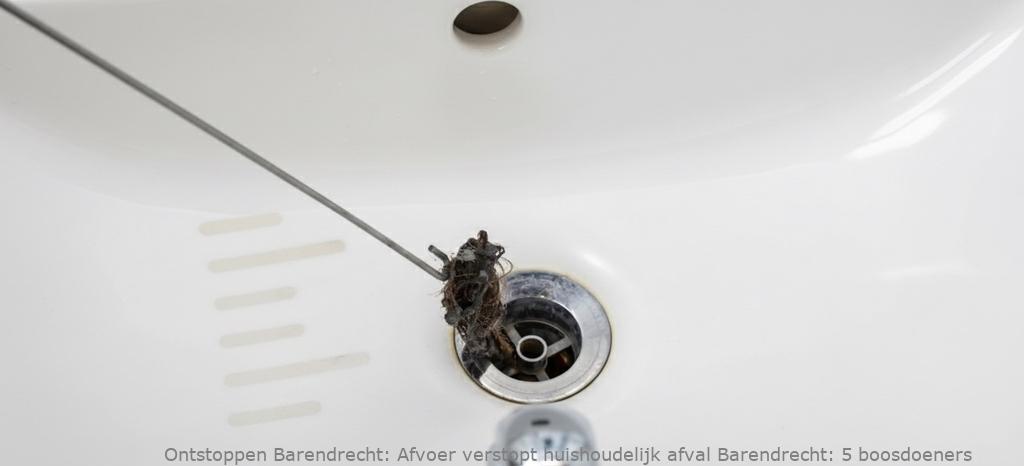 Afvoer verstopt huishoudelijk afval Barendrecht: 5 boosdoeners