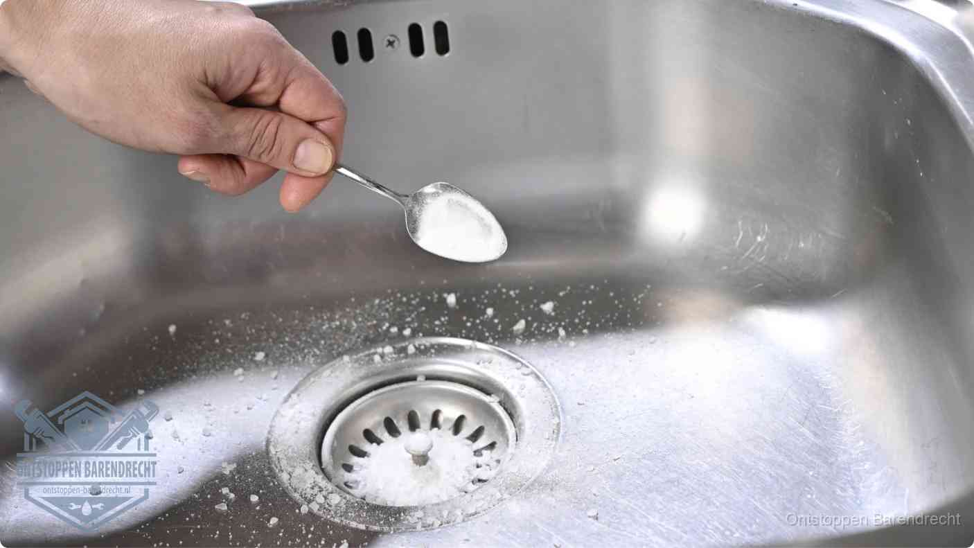 Riool ontstoppen soda azijn in Barendrecht
