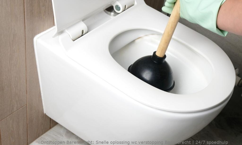 Snelle oplossing wc verstopping Barendrecht | 24/7 spoedhulp
