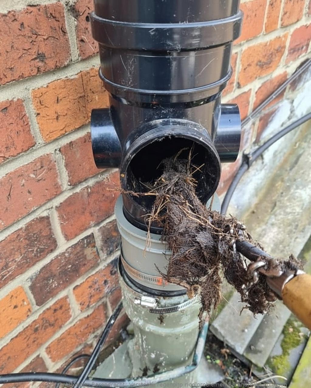 Verstopte regenpijp rioolproblemen Barendrecht oplossen