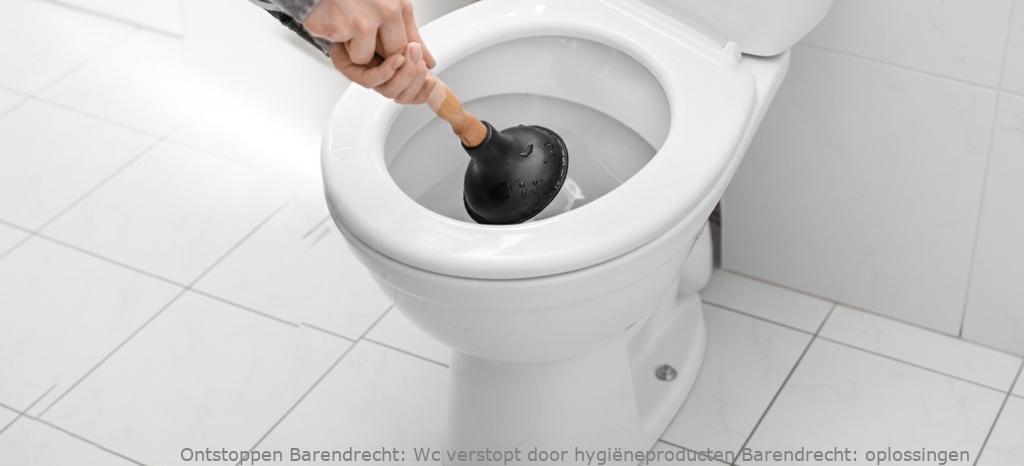 Wc verstopt door hygiëneproducten Barendrecht: oplossingen